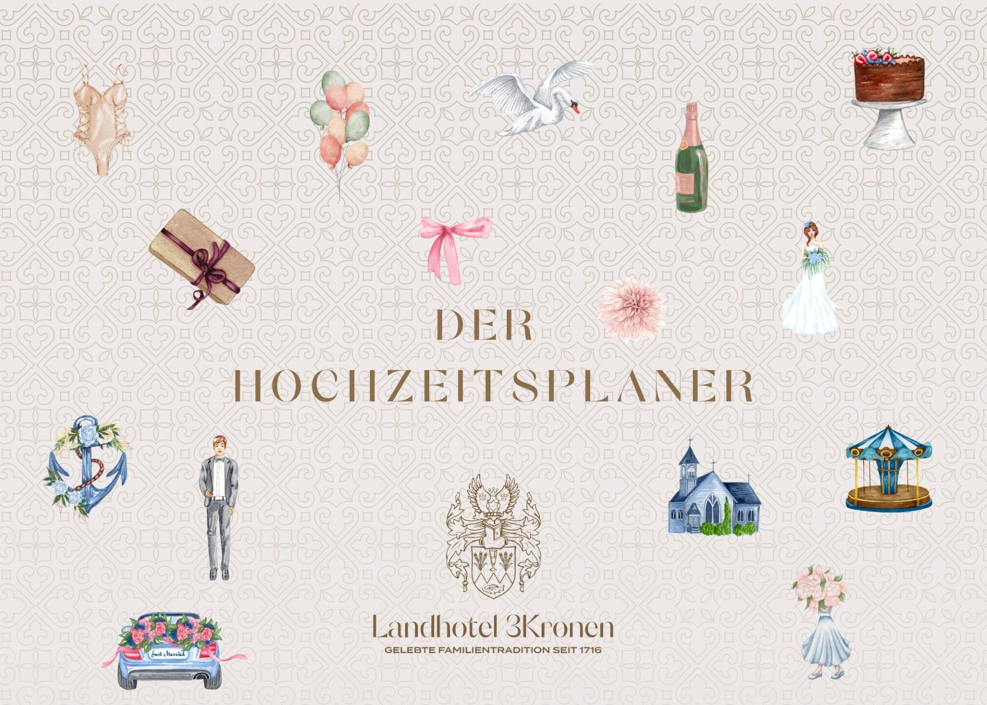 Cover des Hochzeitsplaners im Landhotel 3Kronen
